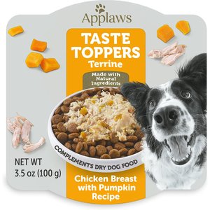Applaws Taste Toppers Pot Chicken & Pumpkin Terrine Wet Dog Food Topper, 3.53-oz can, case of 6