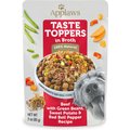 Applaws Taste Toppers Beef, Green Beans, Pepper & Sweet Potato in Broth Wet Dog Food Topper, 3-oz pouch, case of 12