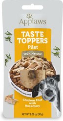 Applaws Taste Toppers Chicken & Rosemary Flavor Fillet Wet Dog Food Topper, 1.06-oz pouch, case of 12