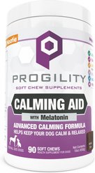 Nootie Progility Bacon Flavored Calming Cold Pressed Soft Chews with Melatonin for Adult Dogs, 90 count