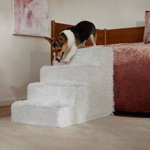 Frisco Eyelash Foam Cat & Dog Step, 4-step, Silver