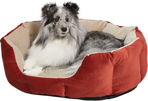 MidWest Tulip Style Dog & Cat Bed, Russet, Small slide 1 of 4