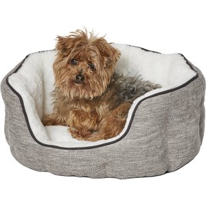 MidWest Tulip Style Dog & Cat Bed, Taupe, X-Small