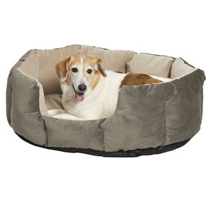 MidWest Tulip Style Dog Bed, Medium, Gray