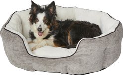 MidWest Tulip Style Dog Bed, Medium, Taupe