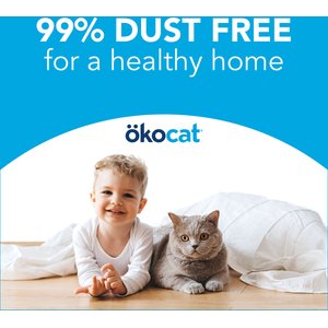 Okocat Original Premium Wood Clumping Cat Litter, 26-lb bag