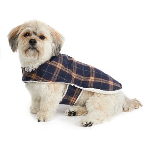 Hotel Doggy Dog Blanket Coat, Navy, X-Small