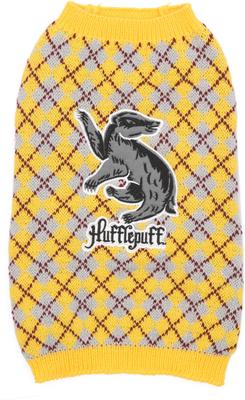 Show full view: Fetch For Pets Harry Potter Hufflepuff Dog Sweater, Medium slide 5 of 5