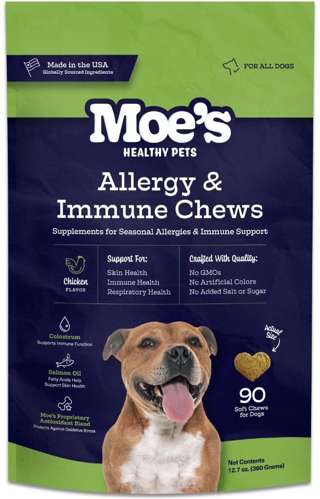 Moe's Healthy Pets Chicken Flavor Immunity Bites Chews for Dogs, 90 count