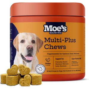 Moe’s Healthy Pets Chicken Flavor Multi-Plus Bites Chews for Dogs, 90 count