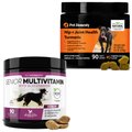 PetHonesty Duck Flavored Soft Chews Multivitamin for Senior Dogs + Turmeric Joint Health Pumpkin & Coconut Flavored Soft Chews Joint Supplement