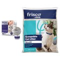 Feliway Optimum Enhanced Calming Pheromone Cat Diffuser Kit + Frisco Multi-Cat Unscented Clumping Clay Litter
