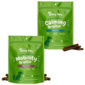 Zesty Paws Hemp Elements Calming Peppermint Flavored Dental Chews Calming Supplement + Mobility OraStix Mint Flavored Dental Chews for Dogs