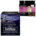Purina Pro Plan Veterinary Diets FortiFlora Powder Digestive Supplement + PetHonesty 10-for-1 Chicken Flavored Soft Chews Multivitamin for Dogs