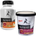 Nutri-Vet Fish Oil Softgels Skin & Coat Supplement + Pre & Probiotics Soft Chews Digestive Supplement for Dogs