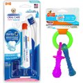 Nylabone Advanced Oral Care Puppy Dental Kit + Teething Pacifier Chew Toy