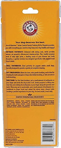 Arm & Hammer Dental Tartar Control Puppy Enzymatic Toothpaste & Dental Training Kit + Nylabone Teething Pacifier Chew Toy