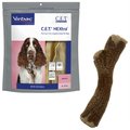 Virbac C.E.T. HEXtra Premium Dental Chews + Nylabone Strong Chew Stick Maple Bacon Flavored Chew Toy for Dogs
