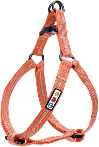 Pawtitas Recycled Reflective Dog Harness, Coral, X-Small slide 1 of 8