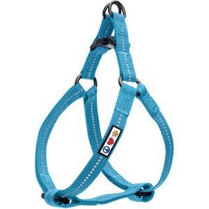 Pawtitas Recycled Reflective Dog Harness, Teal, Small