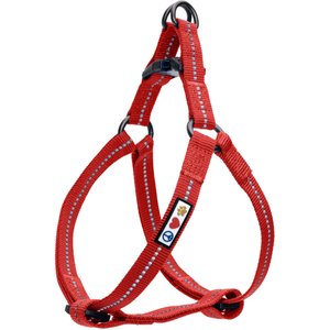 Pawtitas Recycled Reflective Dog Harness, Red, Medium