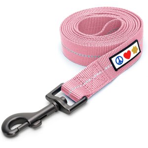 Pawtitas Recycled Reflective Dog Leash, Pink, Small