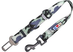 Pawtitas Dog Seat Belt, Camouflage Grey, Large