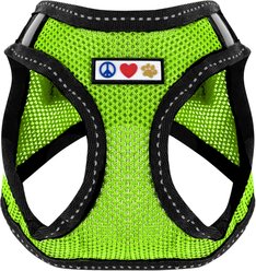 Pawtitas Reflective Mesh Dog Harness, Green, X-Small