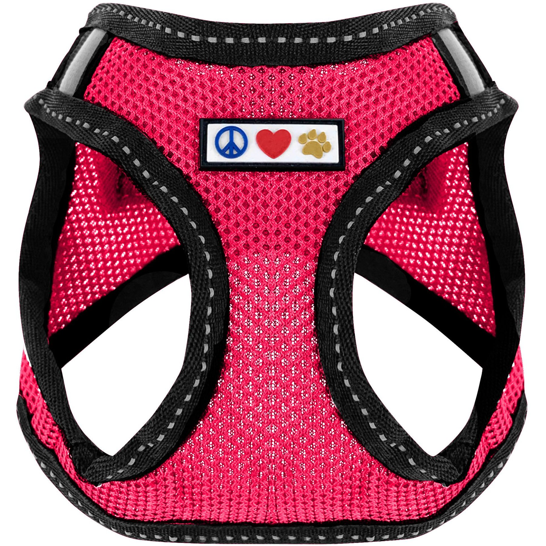 Pawtitas Reflective Mesh Dog Harness, Pink, X-Small