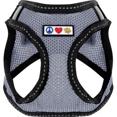 Pawtitas Reflective Mesh Dog Harness, Grey, X-Small