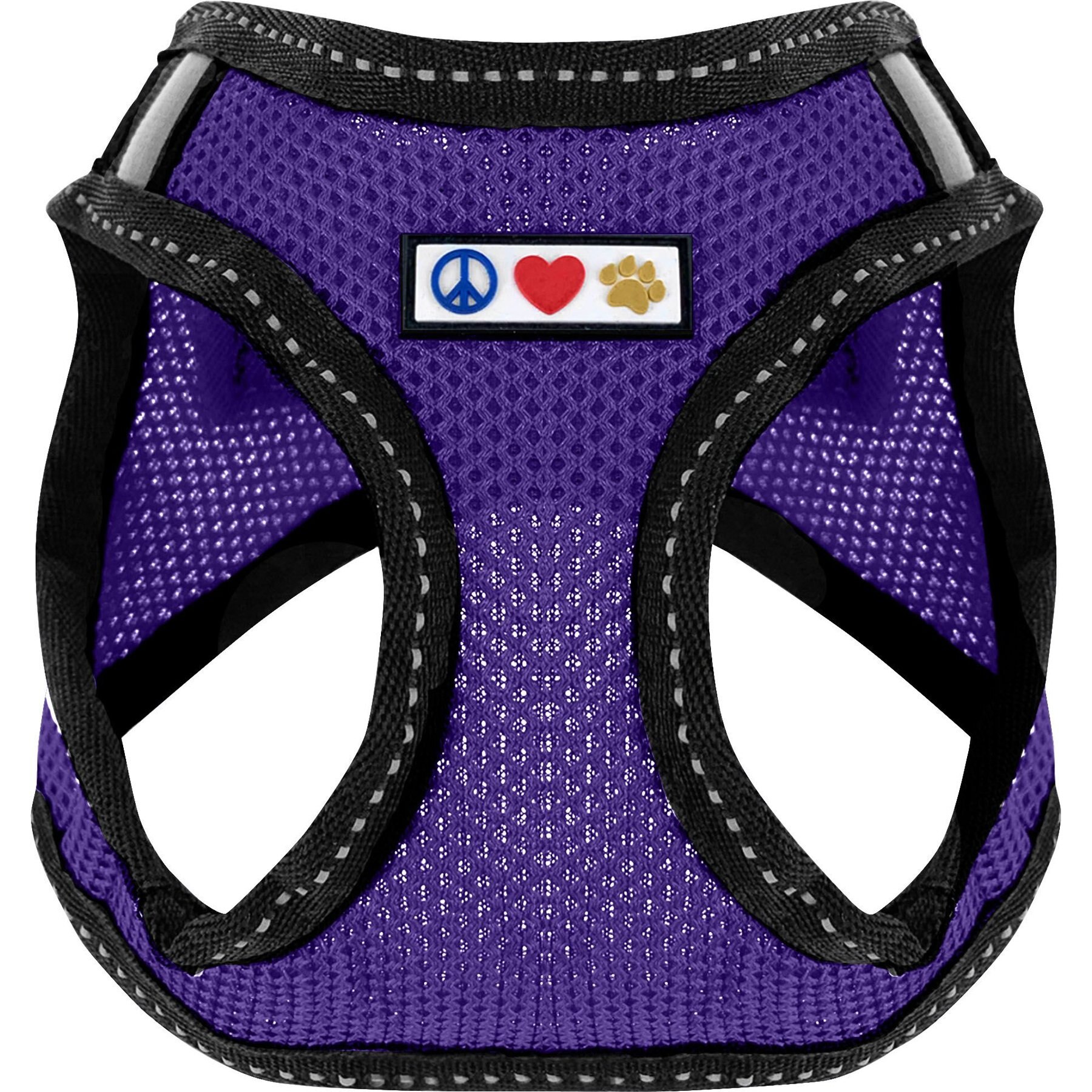 Pawtitas Pawtitas Reflective Mesh Dog Harness, Purple, X-Large