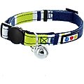 Pawtitas Reflective Traffic Cat Collar, Multicolor, Standard