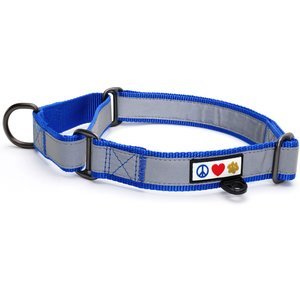 Pawtitas Reflective Martingale Dog Collar, Blue, Medium