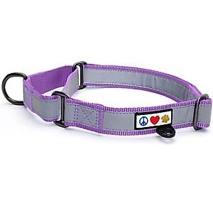 Pawtitas Reflective Martingale Dog Collar, Purple Orchid, Medium