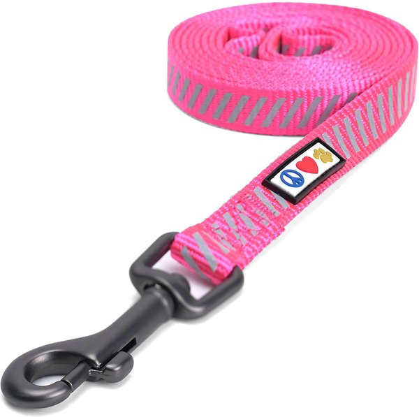 Pawtitas Reflective Traffic Dog Leash, Pink, Small slide 1 of 8