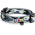 Pawtitas Reflective Padded Dog Collar, Camouflage Grey, X-Small