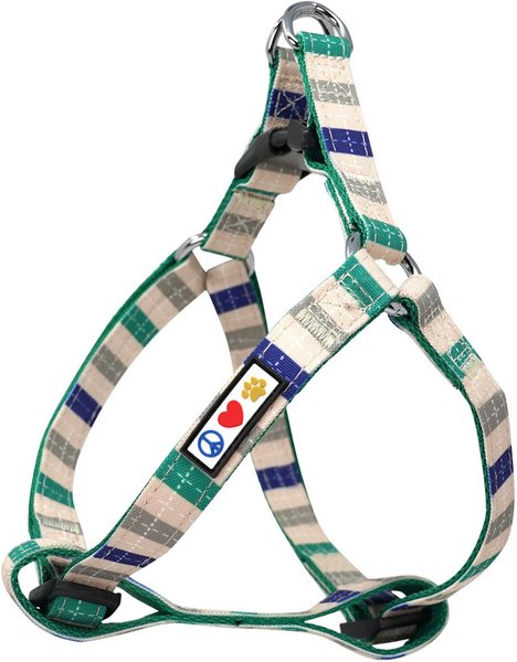 Pawtitas Dog Harness, Grey / Blue / Green, X-Small slide 1 of 7