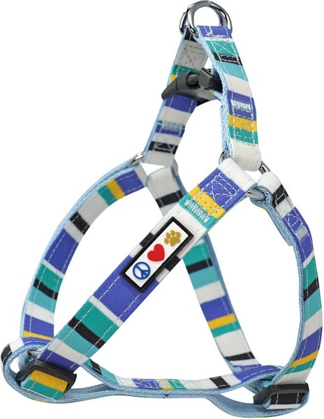 Pawtitas Dog Harness, Blue / Teal / Yellow, X-Small slide 1 of 7