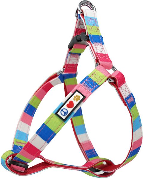 Pawtitas Dog Harness, Pink / Blue / Teal / Green, Small slide 1 of 7