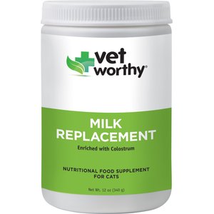 Vet Worthy Kitten Milk Replacer Powder Cat Food Supplement, 12-oz bag