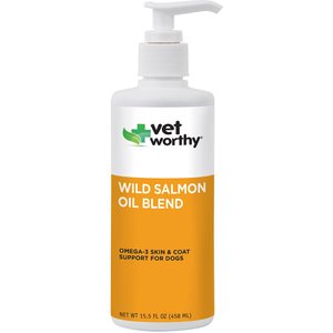 Vet Worthy Wild Alaskan Salmon Oil Blend Dog Supplement, 15.5-oz bottle