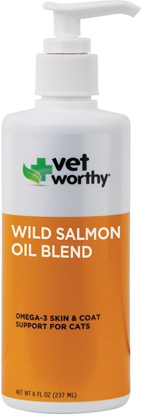 Vet Worthy Wild Alaskan Salmon Oil Blend Cat Supplement, 8-oz bottle slide 1 of 1