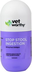Vet Worthy Stop Stool Ingestion Chew Tabs Dog Supplement, 60 count