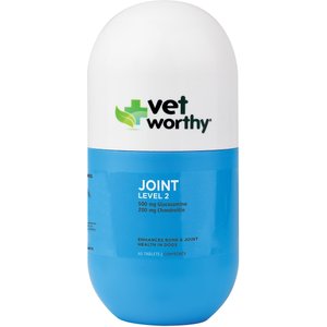 Vet Worthy Joint Level 2 Dog Chew Tabs Dog Supplement, 60 count