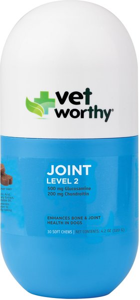 Vet Worthy Joint Level 2 Dog Chew Tabs Dog Supplement, 30 count slide 1 of 1