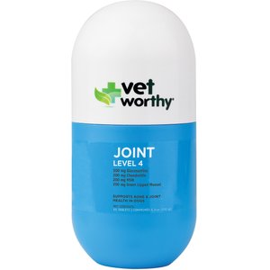 Vet Worthy Joint Level 4 Dog Chew Tabs Dog Supplement, 60 count