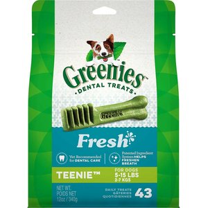 Greenies Fresh Teenie Dental Dog Treats, 86 count