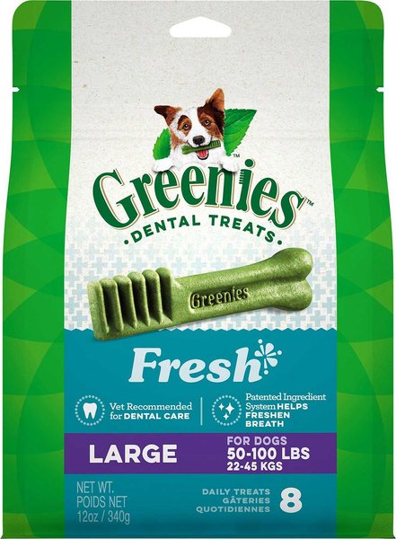 Greenies Fresh Large Dental Dog Treats, 24 count slide 1 of 10