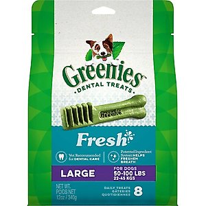 Greenies Fresh Large Dental Dog Treats, 24 count