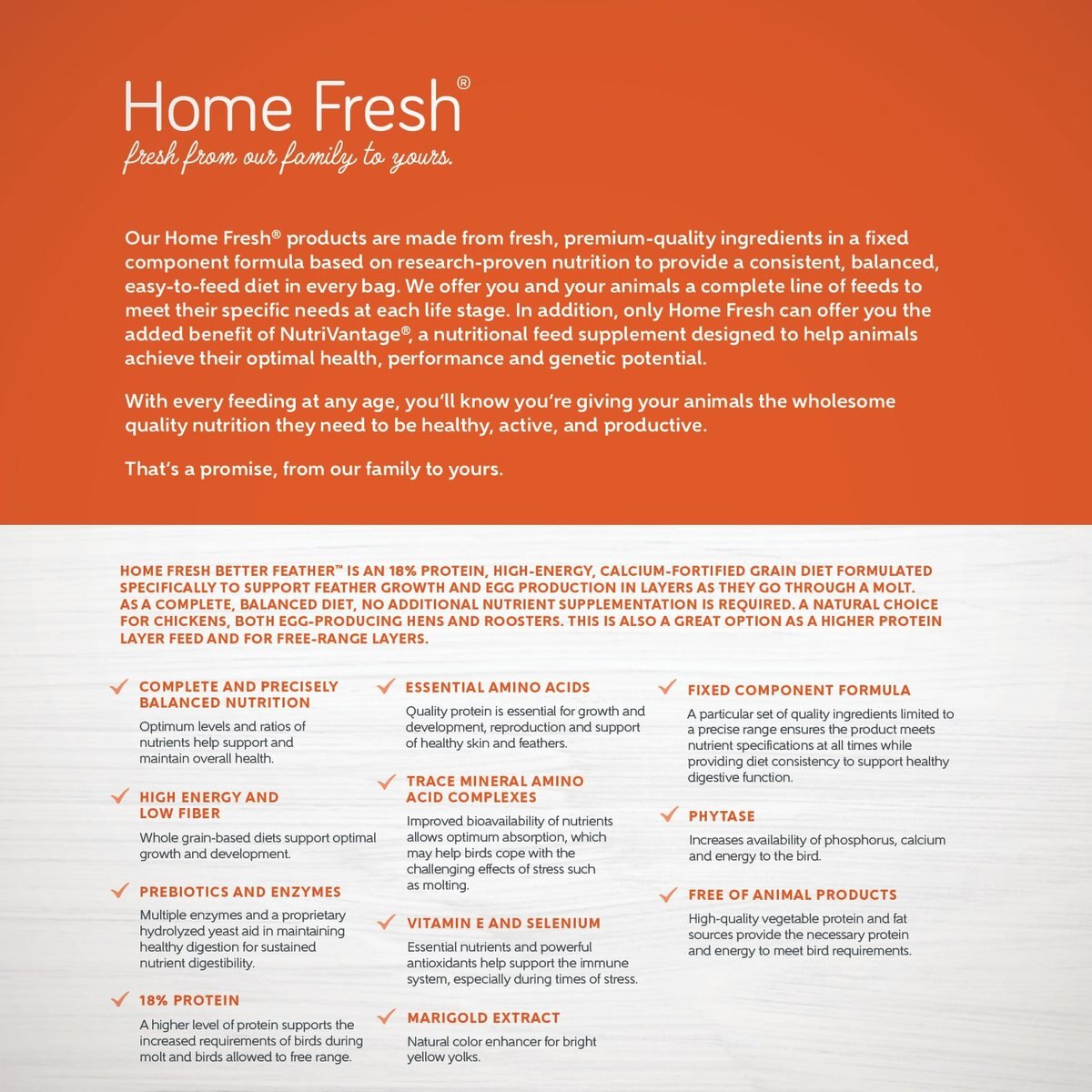 BLUE SEAL Home Fresh Better Feather 18 Protein Poultry Food, 7lb bag